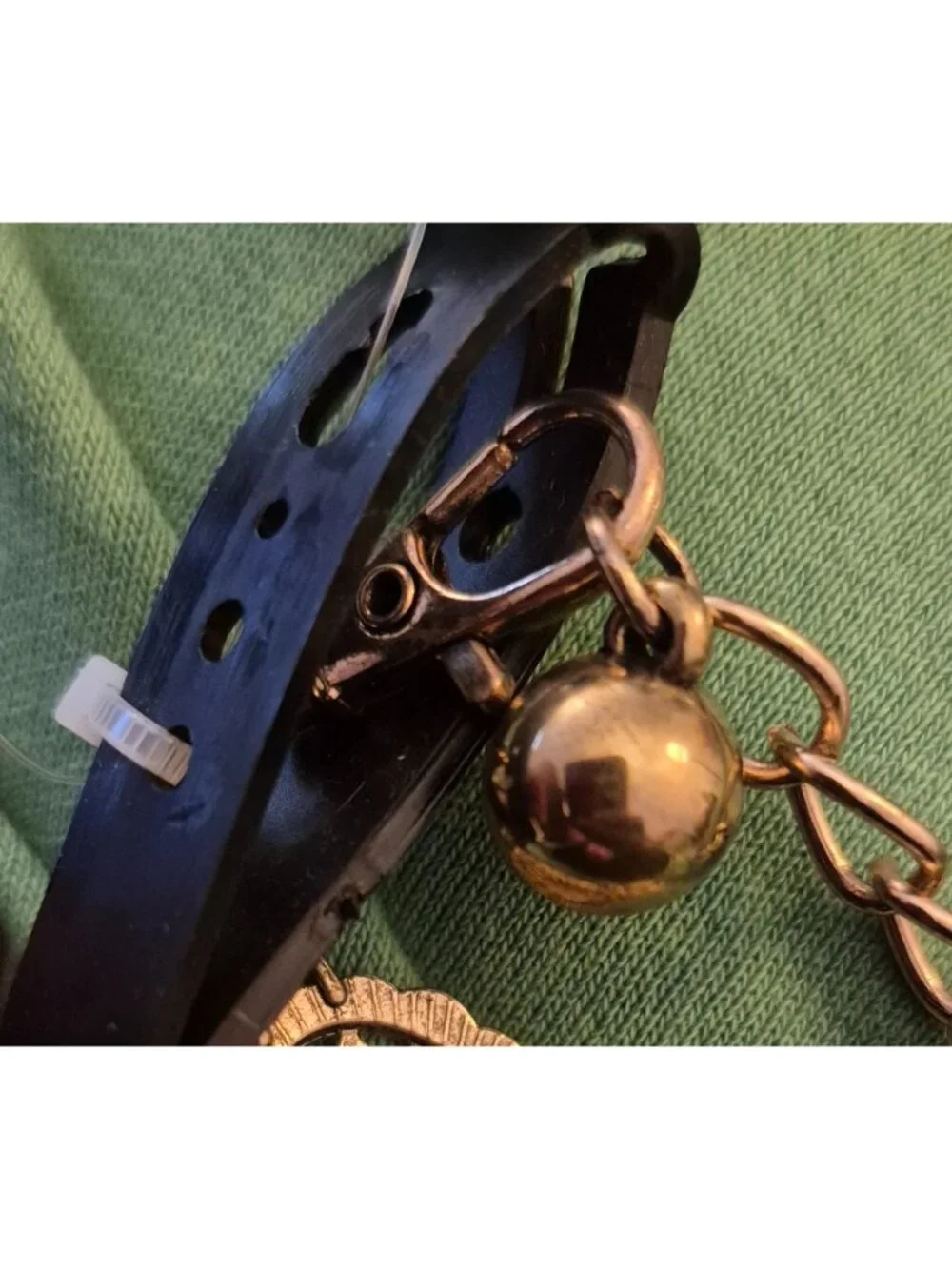 Torrid Antique Gold Tone Heart Chain Belt size 3/4x NWOT